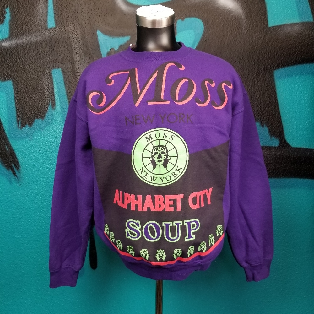 Moss Clothing CO. Purple Graphic Crewneck